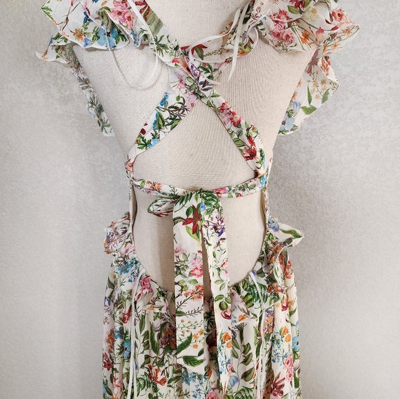 & Other Stories Floral Maxi Backless Dress - Picture 8 of 12